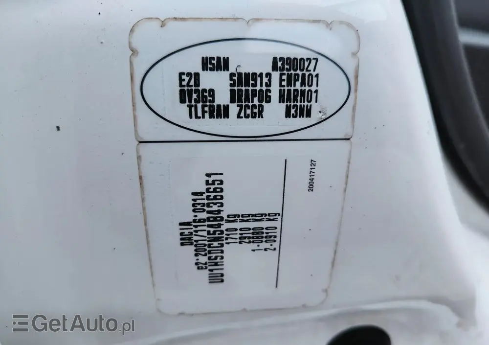 DACIA Duster 1.6 16V 105 4x2 Essentiel