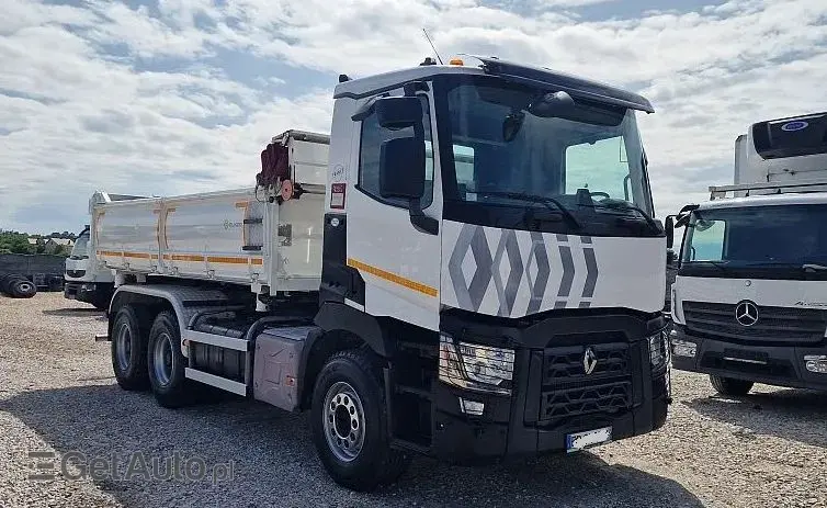 RENAULT C430 6x4 Wywrotka trzystronna Hydroburta, Jak Nowe 