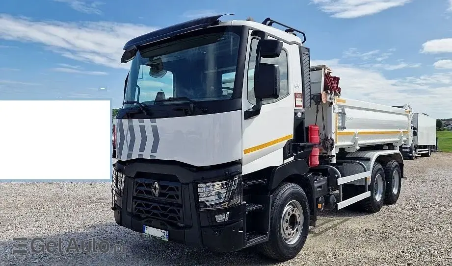 RENAULT C430 6x4 Wywrotka trzystronna Hydroburta, Jak Nowe 