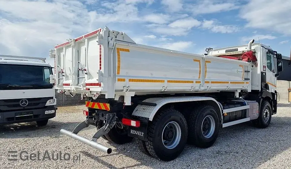 RENAULT C430 6x4 Wywrotka trzystronna Hydroburta, Jak Nowe 