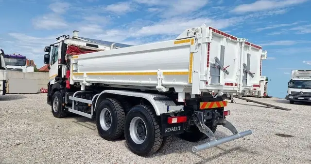 RENAULT C430 6x4 Wywrotka trzystronna Hydroburta, Jak Nowe 