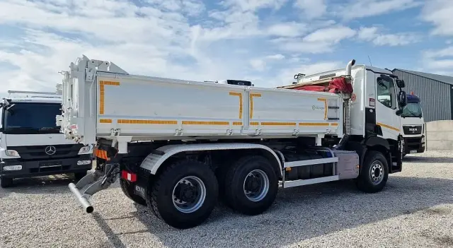 RENAULT C430 6x4 Wywrotka trzystronna Hydroburta, Jak Nowe 