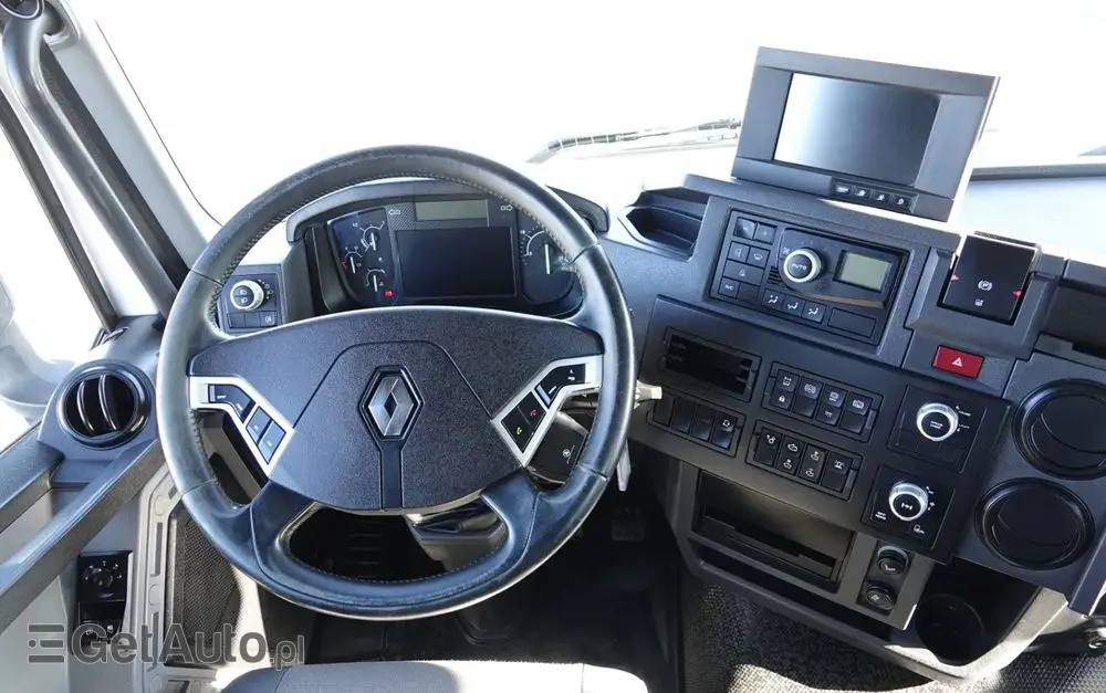 RENAULT C 430 / 8x4 / SKRZYNIOWY 7 M + HDS PALFINGER 33002 -wysów: 14,5 M / UDŹWIG 9800 KG / STEROWANIE RADIOWE / ROTATOR / EURO 6 