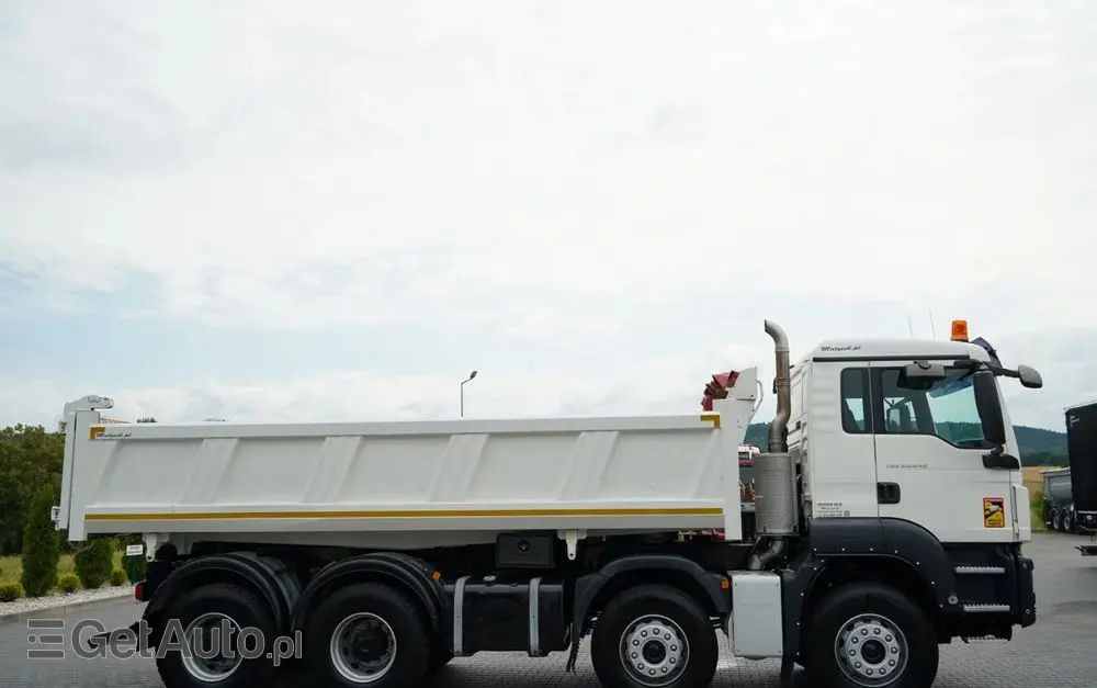 MAN TGS 35.440 / 8X4 / WYWROTKA 2 STR. / HYDROBURTA / BORDMATIC / ZABUDOWA MEILLER KIPPER 