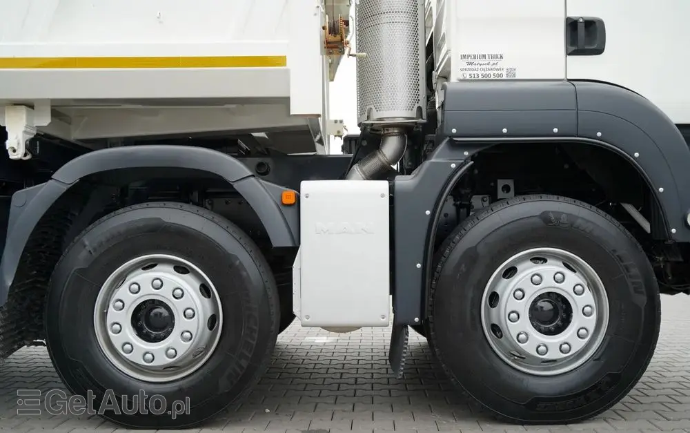MAN TGS 35.440 / 8X4 / WYWROTKA 2 STR. / HYDROBURTA / BORDMATIC / ZABUDOWA MEILLER KIPPER 