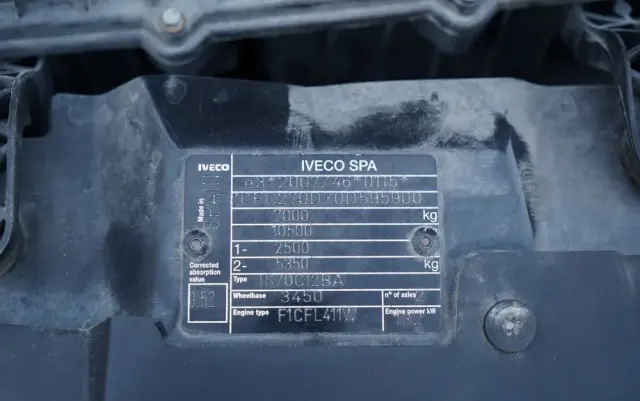 IVECO DAILY 70-180 / WYWROTKA TYLNOZSYPOWA 2,8 M / DMC: 7,0 T / BLIŹNIAK / BLOKADA MOSTU 