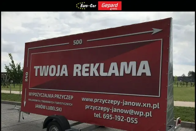 MER PRZYCZEPA REKLAMOWA Mer 
