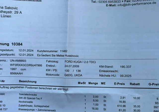 FORD Kuga 2.0 TDCi 2x4 Titanium