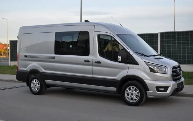 FORD TRANSIT DCIV MCA 2.0 New EcoBlue 170 KM A6 FWD Limited Brygadowy 6 osobowy 350 L3H2 Fabrycznie Nowy Dostępny od Ręki!!! 