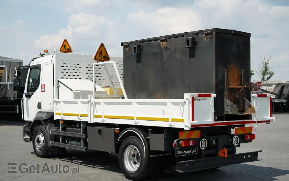 RENAULT D 16.240 / 4X2 / WYWROTKA / SPECJALISTYCZNY / DROGOWY / ZBIORNIK DO LANIA ASFALTU / EURO 6 / SPROWADZONY 