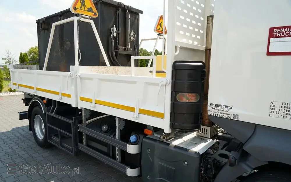 RENAULT D 16.240 / 4X2 / WYWROTKA / SPECJALISTYCZNY / DROGOWY / ZBIORNIK DO LANIA ASFALTU / EURO 6 / SPROWADZONY 