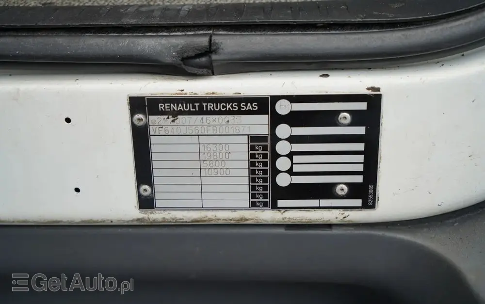 RENAULT D 16.240 / 4X2 / WYWROTKA / SPECJALISTYCZNY / DROGOWY / ZBIORNIK DO LANIA ASFALTU / EURO 6 / SPROWADZONY 