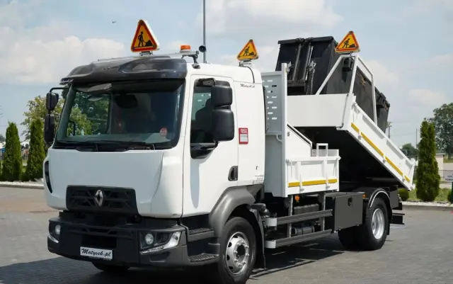 RENAULT D 16.240 / 4X2 / WYWROTKA / SPECJALISTYCZNY / DROGOWY / ZBIORNIK DO LANIA ASFALTU / EURO 6 / SPROWADZONY 