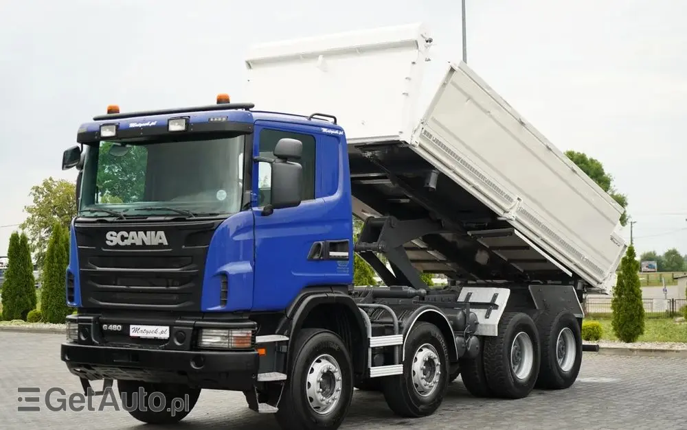 SCANIA G 480 / 8x4 / WYWROTKA DWUSTRONNA / HYDROBURTA / MANUAL 