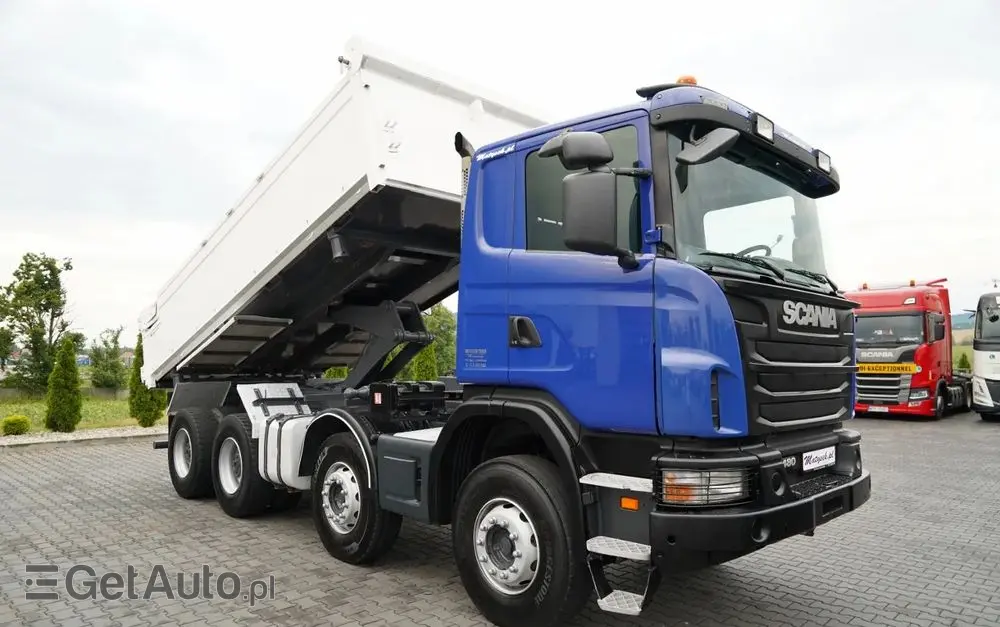 SCANIA G 480 / 8x4 / WYWROTKA DWUSTRONNA / HYDROBURTA / MANUAL 