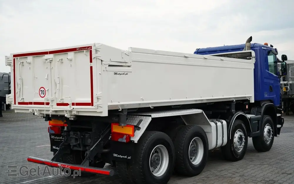SCANIA G 480 / 8x4 / WYWROTKA DWUSTRONNA / HYDROBURTA / MANUAL 