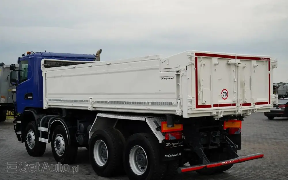 SCANIA G 480 / 8x4 / WYWROTKA DWUSTRONNA / HYDROBURTA / MANUAL 