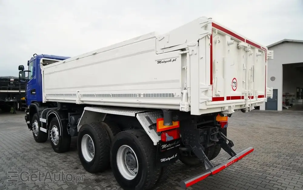 SCANIA G 480 / 8x4 / WYWROTKA DWUSTRONNA / HYDROBURTA / MANUAL 