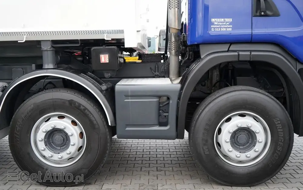 SCANIA G 480 / 8x4 / WYWROTKA DWUSTRONNA / HYDROBURTA / MANUAL 