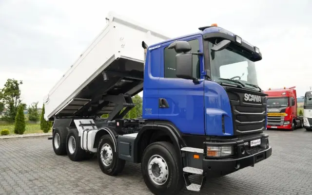 SCANIA G 480 / 8x4 / WYWROTKA DWUSTRONNA / HYDROBURTA / MANUAL 