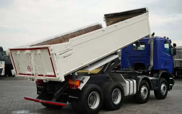 SCANIA G 480 / 8x4 / WYWROTKA DWUSTRONNA / HYDROBURTA / MANUAL 