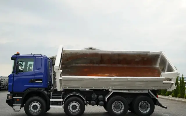 SCANIA G 480 / 8x4 / WYWROTKA DWUSTRONNA / HYDROBURTA / MANUAL 