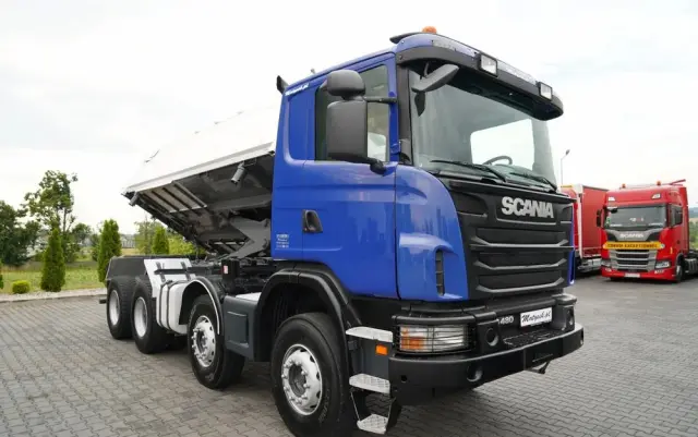 SCANIA G 480 / 8x4 / WYWROTKA DWUSTRONNA / HYDROBURTA / MANUAL 