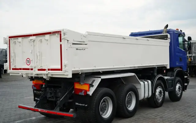 SCANIA G 480 / 8x4 / WYWROTKA DWUSTRONNA / HYDROBURTA / MANUAL 