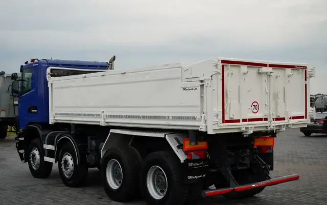 SCANIA G 480 / 8x4 / WYWROTKA DWUSTRONNA / HYDROBURTA / MANUAL 