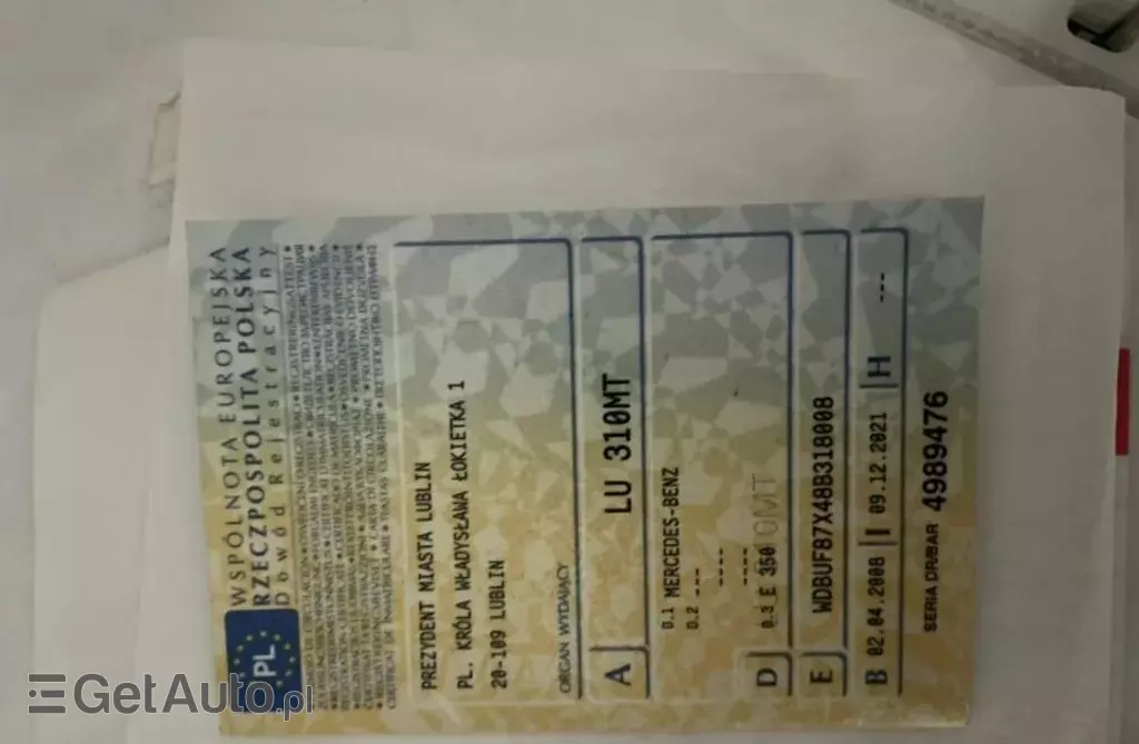 MERCEDES-BENZ Klasa E 