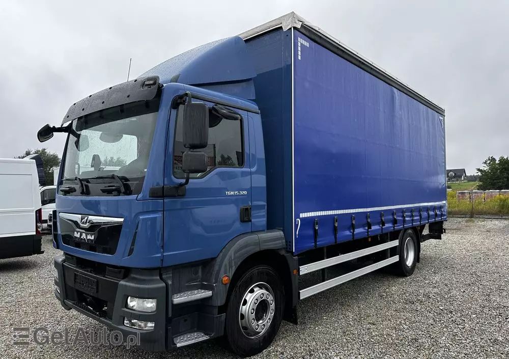 MAN TGM 15.320 Euro6/Automat/klima/Webasto/firanka/Winda/8 ton ładowności/serwis MAN/ 