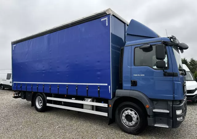 MAN TGM 15.320 Euro6/Automat/klima/Webasto/firanka/Winda/8 ton ładowności/serwis MAN/ 