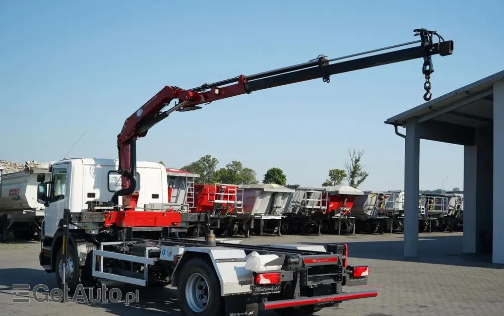 SCANIA P 280 / 4X2 / SIŁOWNIK DO WYWROTU / + HDS HMF 635 / UDŹWIG 1 500 KG / MAX WYSÓW 7 M / STEROWANIE RADIOWE / EURO 6 