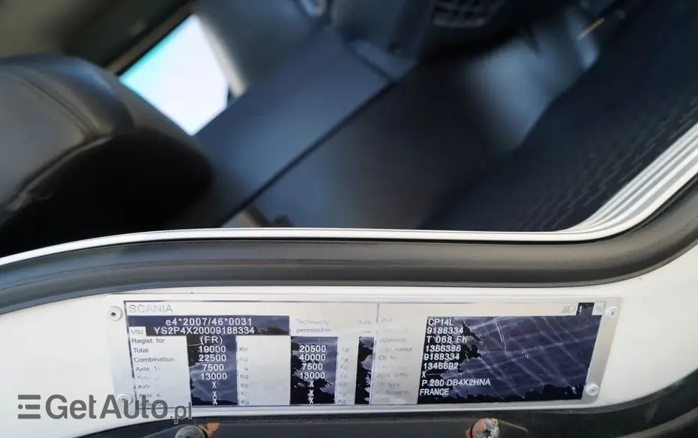 SCANIA P 280 / 4X2 / SIŁOWNIK DO WYWROTU / + HDS HMF 635 / UDŹWIG 1 500 KG / MAX WYSÓW 7 M / STEROWANIE RADIOWE / EURO 6 