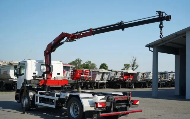 SCANIA P 280 / 4X2 / SIŁOWNIK DO WYWROTU / + HDS HMF 635 / UDŹWIG 1 500 KG / MAX WYSÓW 7 M / STEROWANIE RADIOWE / EURO 6 