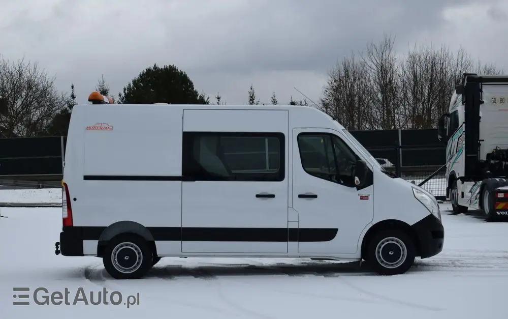 RENAULT MASTER / 2.3 - 150 KM / BRYGADÓWKA / DOKA / 7 OSOBOWY / DOSTAWCZE / BLASZAK / KLIMA / TEMPOMAT / SPROWADZONY 