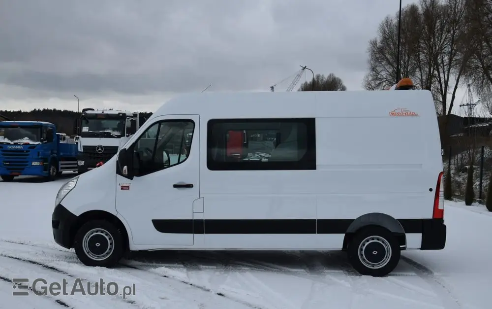 RENAULT MASTER / 2.3 - 150 KM / BRYGADÓWKA / DOKA / 7 OSOBOWY / DOSTAWCZE / BLASZAK / KLIMA / TEMPOMAT / SPROWADZONY 