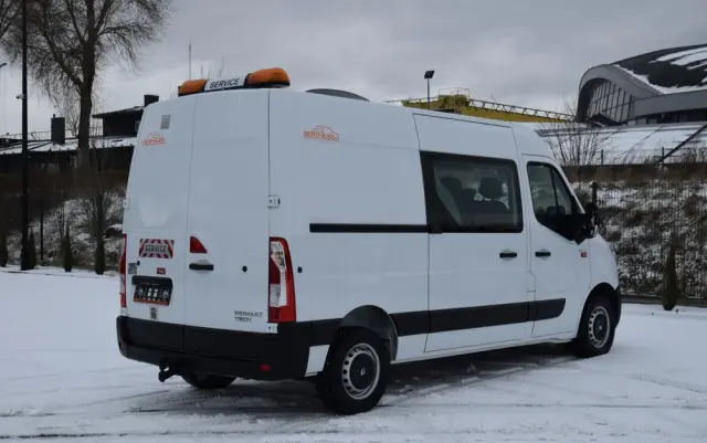 RENAULT MASTER / 2.3 - 150 KM / BRYGADÓWKA / DOKA / 7 OSOBOWY / DOSTAWCZE / BLASZAK / KLIMA / TEMPOMAT / SPROWADZONY 