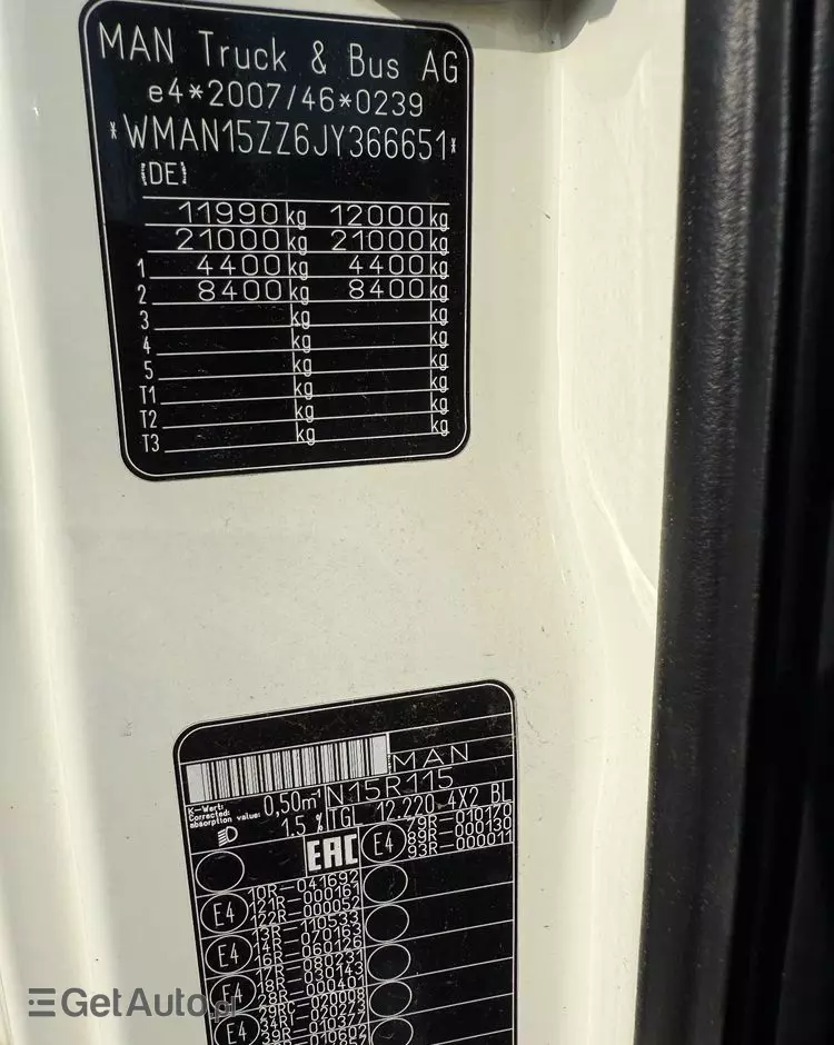 MAN TGL 12.220/Euro6/Automat/Klima/Navi/Kamera/Kontener/Winda 