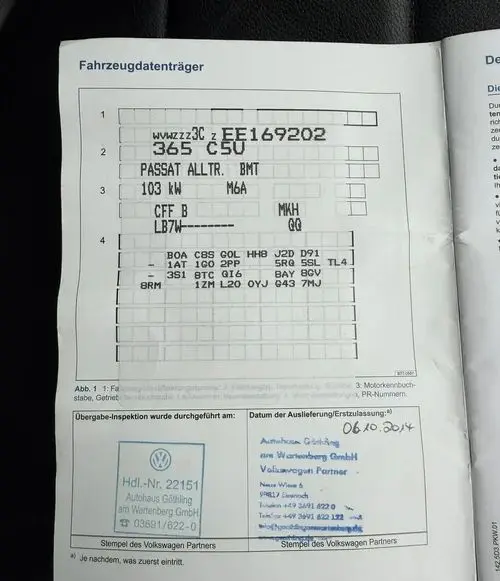 VOLKSWAGEN Passat Alltrack 