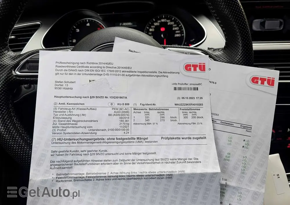 AUDI A4 Avant 2.0 TDI DPF quattro S line Sportpaket