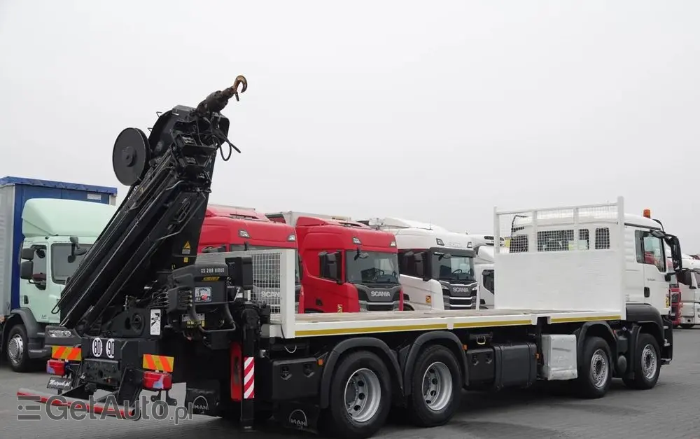 MAN MAN TGS 35.480 / 8x4 / HDS HIAB 288 EP-5 wysów : 12.7 M / SKRZYNIOWY - 7,4 M / UDŹWIG : 9400 KG / EURO 6 / STEROWANIE RADIOWE 