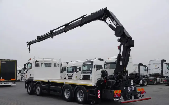 MAN MAN TGS 35.480 / 8x4 / HDS HIAB 288 EP-5 wysów : 12.7 M / SKRZYNIOWY - 7,4 M / UDŹWIG : 9400 KG / EURO 6 / STEROWANIE RADIOWE 