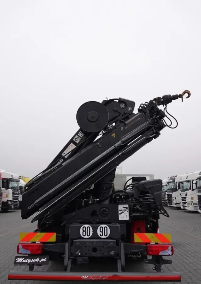 MAN MAN TGS 35.480 / 8x4 / HDS HIAB 288 EP-5 wysów : 12.7 M / SKRZYNIOWY - 7,4 M / UDŹWIG : 9400 KG / EURO 6 / STEROWANIE RADIOWE 