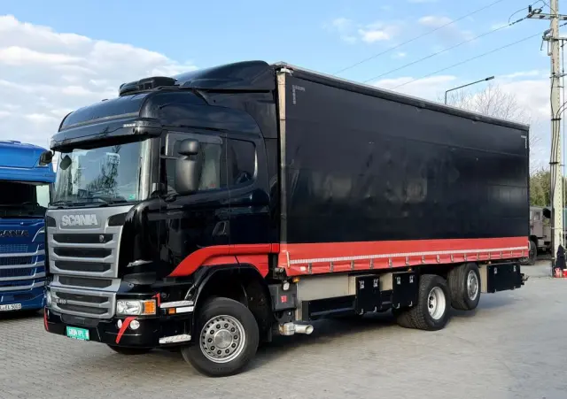 SCANIA R410 oś skrętna cała na poduszce 300tys km ASO scania idealny stan scania KrazTrans 