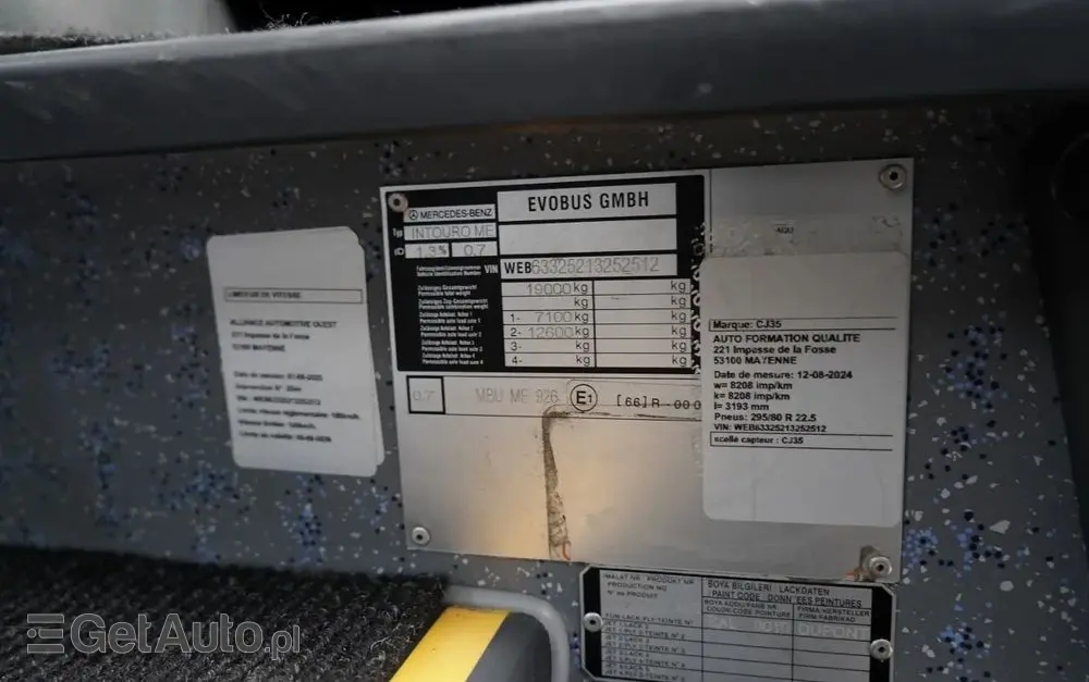 MERCEDES-BENZ INTOURO / EURO 5 /MANUAL / SPROWADZONY 