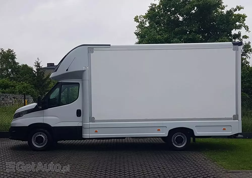 IVECO DAILY KONTENER NISKOPODŁOGOWY 4,43x2,23x2,42 SKLEP FOODTRUCK BAR KLIMA KONIOWÓZ KAMPER 