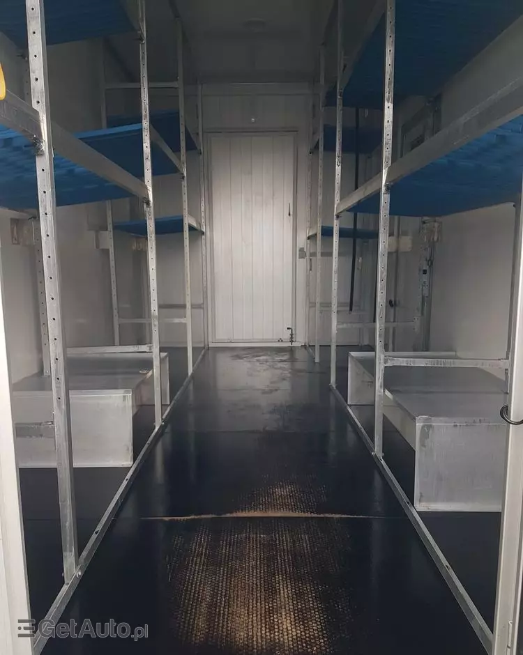 IVECO DAILY KONTENER NISKOPODŁOGOWY 4,43x2,23x2,42 SKLEP FOODTRUCK BAR KLIMA KONIOWÓZ KAMPER 