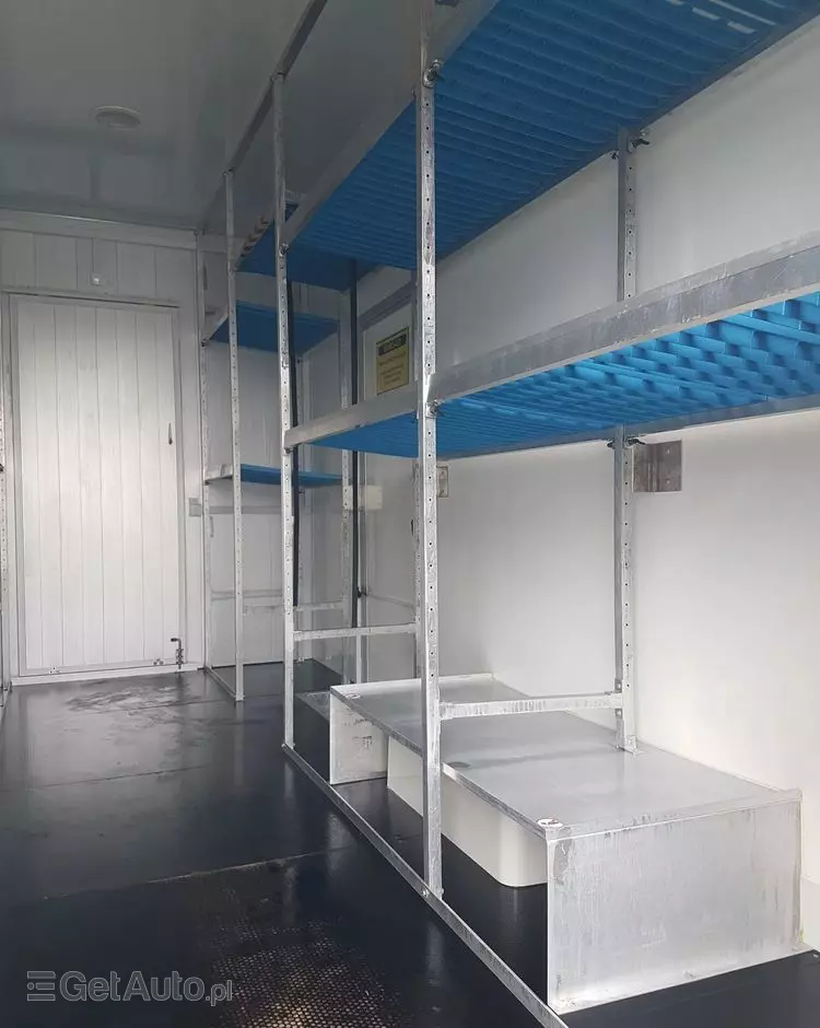 IVECO DAILY KONTENER NISKOPODŁOGOWY 4,43x2,23x2,42 SKLEP FOODTRUCK BAR KLIMA KONIOWÓZ KAMPER 