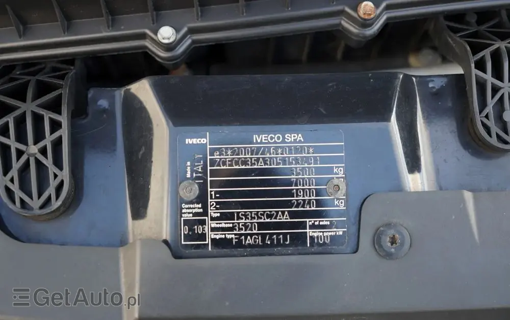 IVECO DAILY 35-140 /  BLASZAK / SPROWADZONY / 